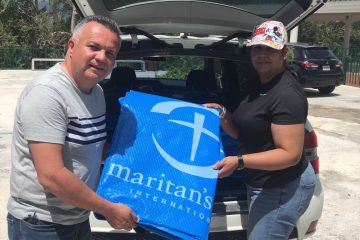 Local church partners are helping us distribute shelter materials to residents.