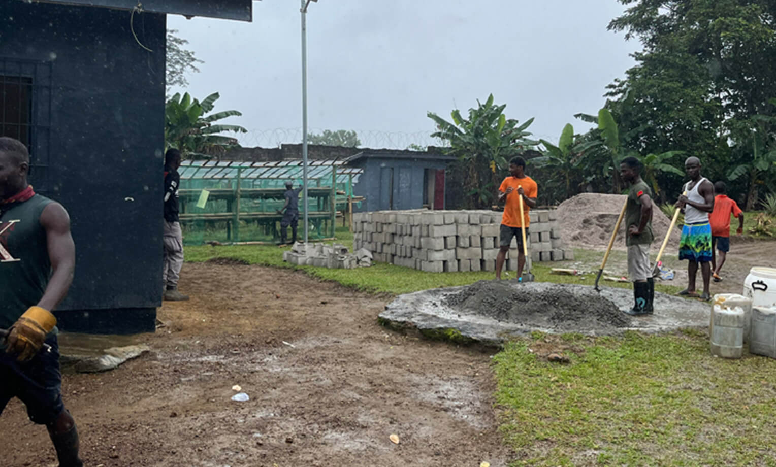 Inmates in Liberia's prison system are often responsible for maintaining the property and living quarters.
