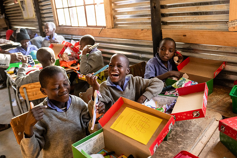 Shoebox Gifts Bring Joy to Deaf Children in Namibia