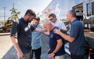 Edward Graham and other Samaritan's Purse leadership met with homeowners, volunteers, and pastors in southwest Florida.