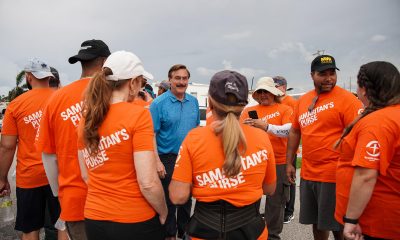 Mike Lindell, founder and CEO of My Pillow, Inc., encouraged hurricane survivors and relief volunteers in Florida.