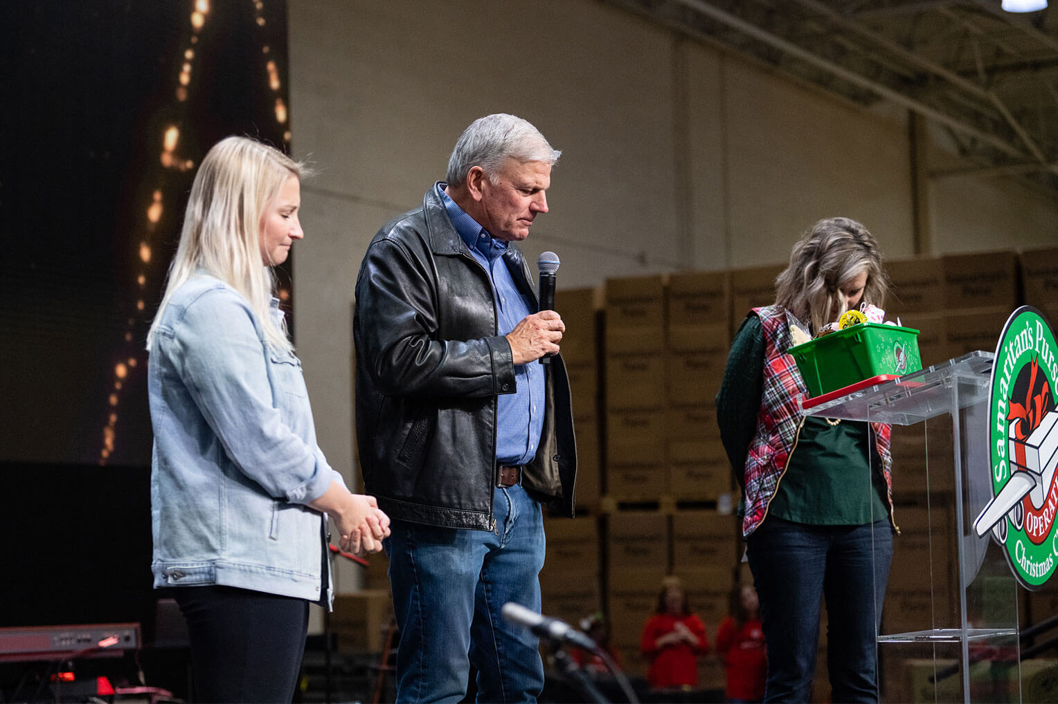 Franklin Graham prays for the millions of boys and girls in need across the globe who will soon be receiving shoebox gifts.