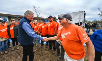 Franklin Graham, along with wife, Jane, and son, Edward, visited our tornado relief work in Mississippi.