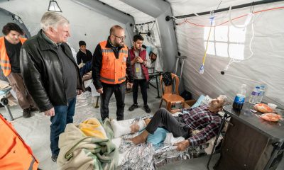 Franklin Graham visits Emergency Field Hospital in Turkey.