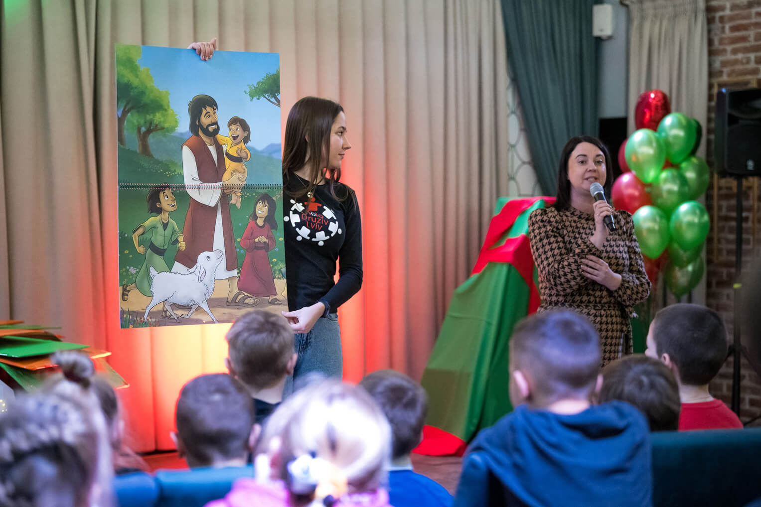 The Gospel presentation at outreach events is age-appropriate and in the children's heart language.