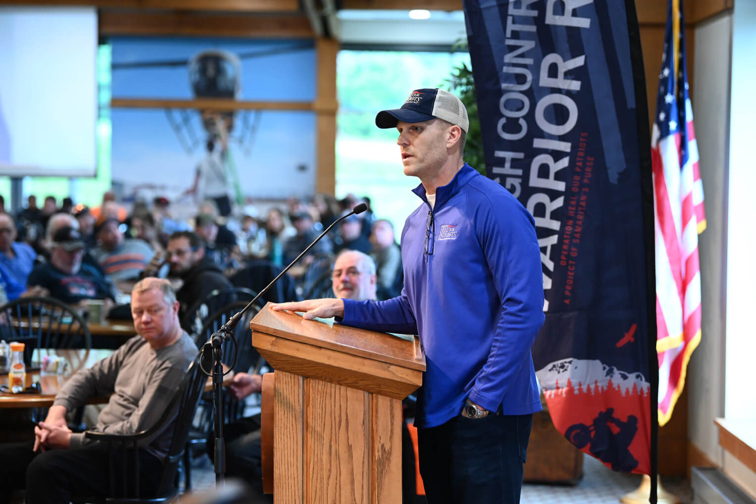 John Pryor, director de Operation Heal Our Patriots, enfatizó el continuo cuidado familiar después de Alaska.
