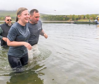 The couple experienced the healing power of the Gospel, receiving Jesus Christ as Lord and Savior and baptism in Alaska.