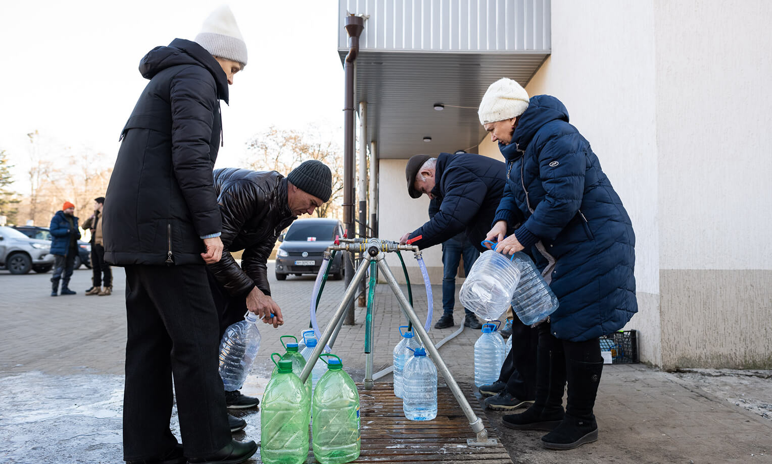 Samartian's Purse has constructed water points for residents in critical areas of eastern Ukraine.