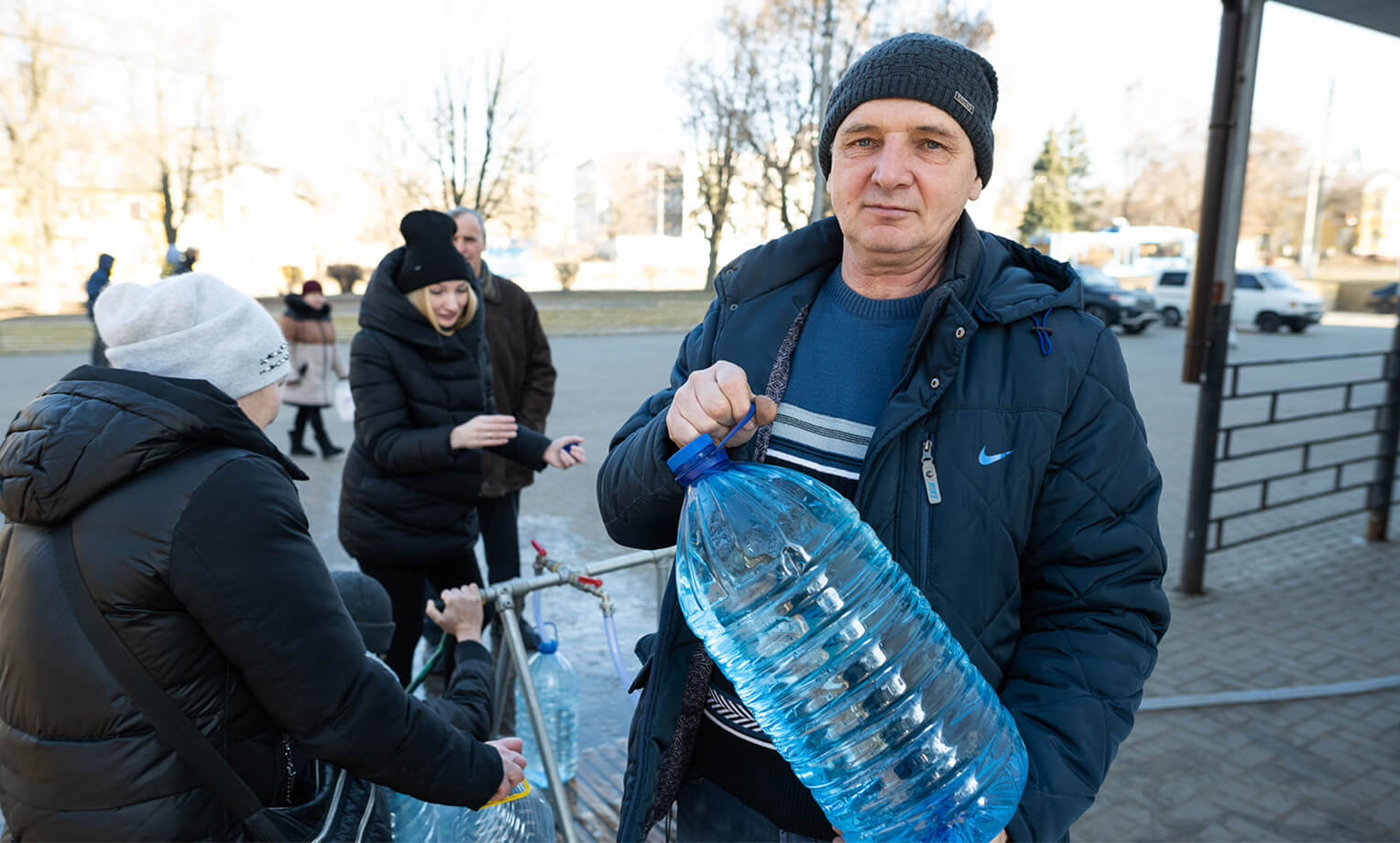 El agua potable trae esperanza para un mejor mañana a muchos ucranianos.