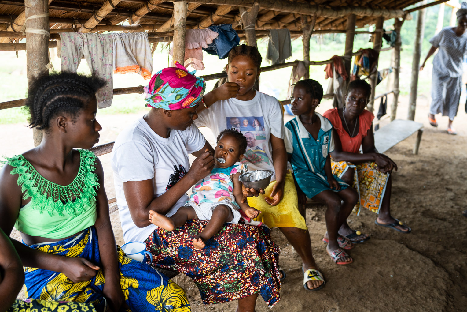 La nutrición infantil es vital para las familias en las áreas rurales de Liberia.