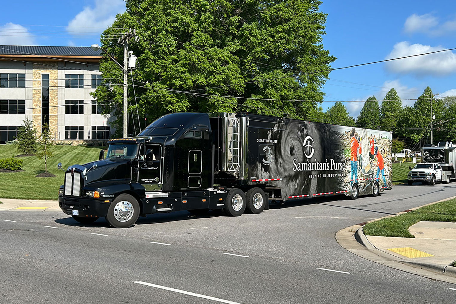 U.S. Disaster Relief Unit #3 departed North Wilkesboro, North Carolina, on Sunday on its way to the Midwest. Additional units have deployed to the region.