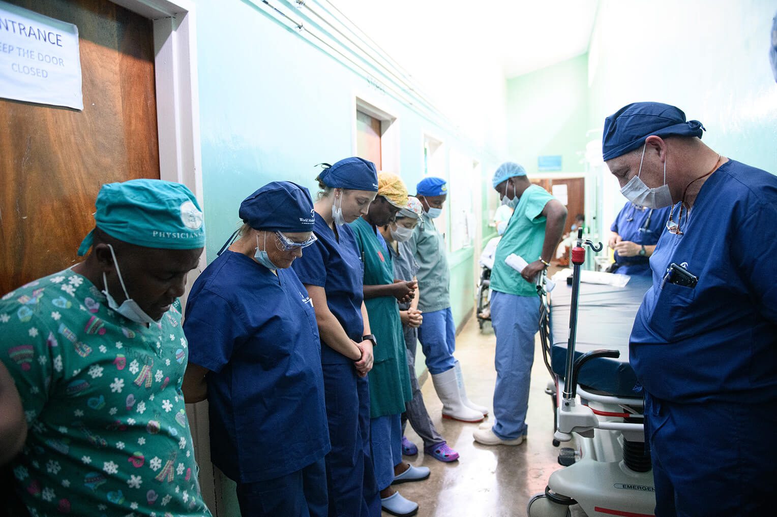 Our team prays before each surgery, asking for God's guidance and protection. We praise God for the lives our surgical team was able to impact.