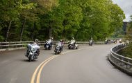 More than 100 motorcyclists weaved through the North Carolina mountains over the weekend in the annual Warrior Ride to support military couples.