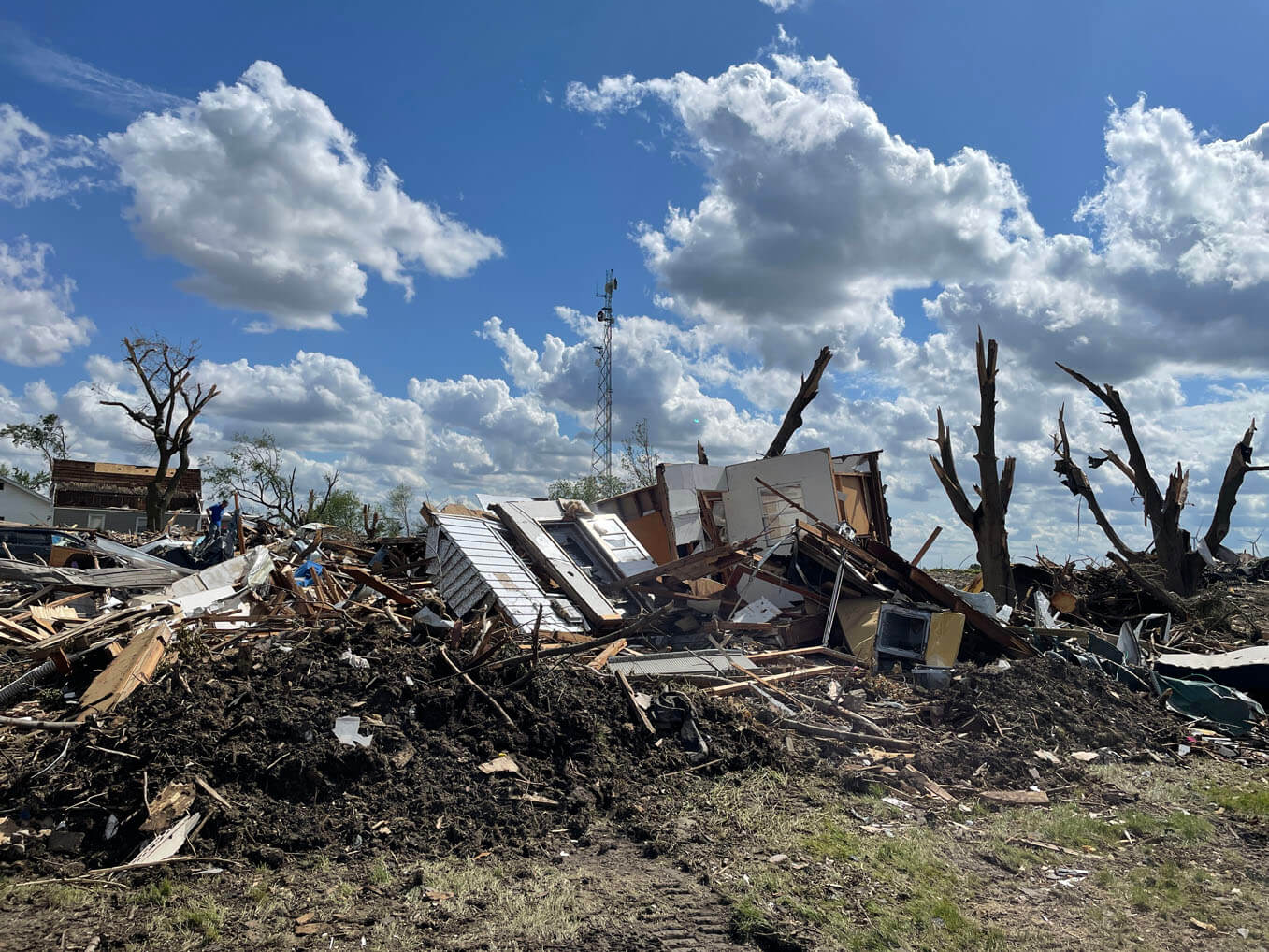 For some families, the damage was complete, raking homes from their foundations.