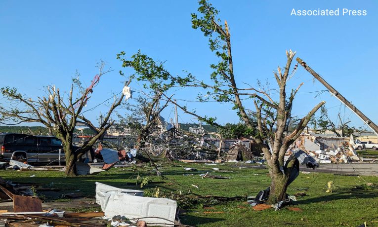 Twisters ripped through Oklahoma again, leaving at least 200 homes damaged or destroyed.