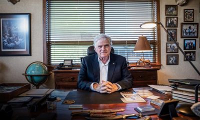 Franklin Graham, president and CEO of Samaritan’s Purse and the Billy Graham Evangelistic Association, in his office in Boone, N.C., on April 18, 2024. (Madalina Vasiliu/The Epoch Times)