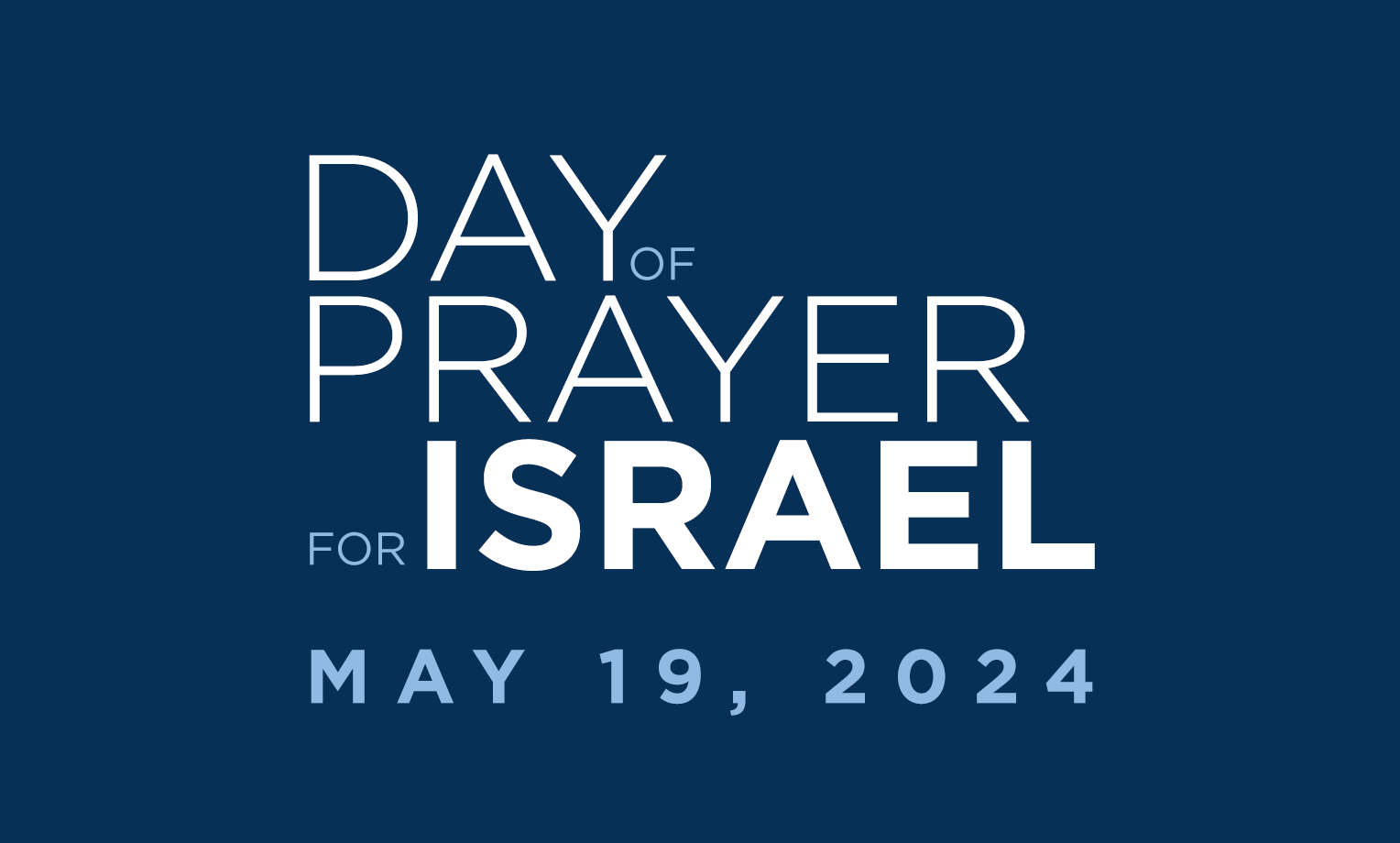 Day of Prayer for Israel, May 19, 2024 Prayer For Israel 2025 Pdf