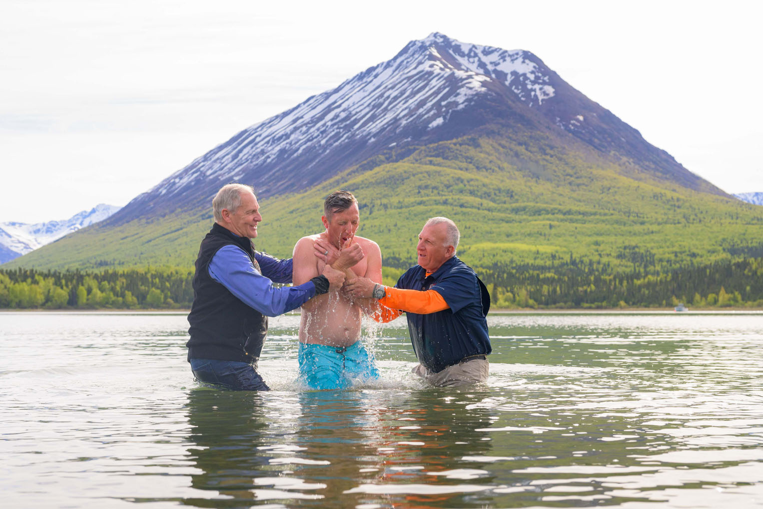 Chad gave his life to Jesus Christ and was baptized in the chilly glacier-fed waters of Lake Clark.