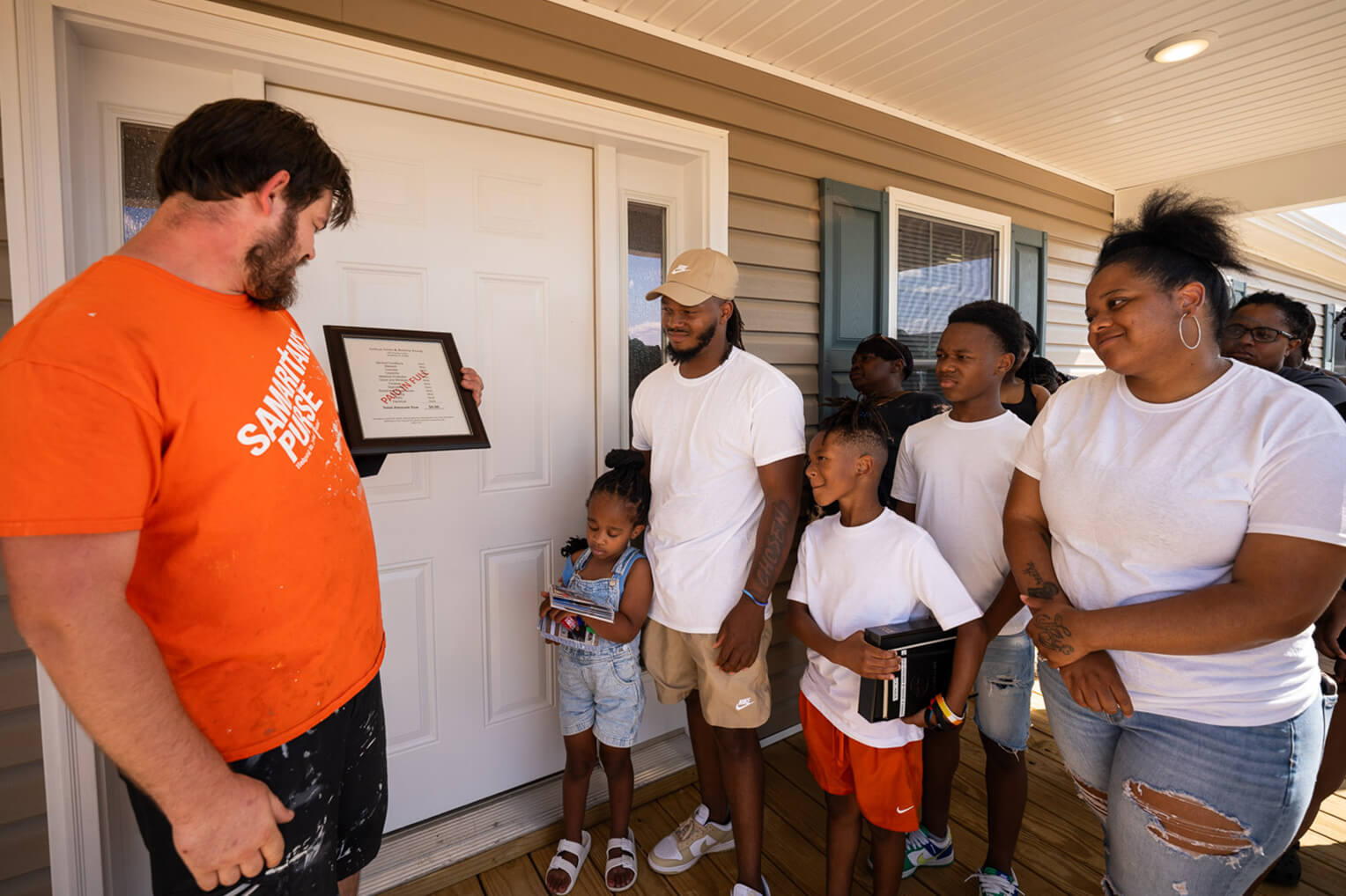 Josh's home was among the hundreds of buildings to be leveled in Mayfield by the EF4 tornado. Now, he and his family enter a new home provided by Samaritan's Purse free of charge. 
