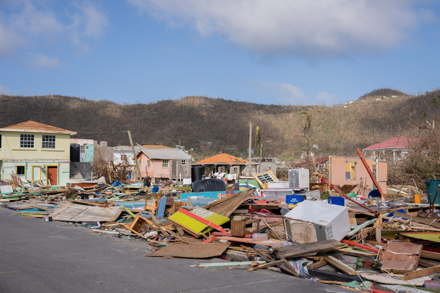 Muchas comunidades se quedaron en ruinas.