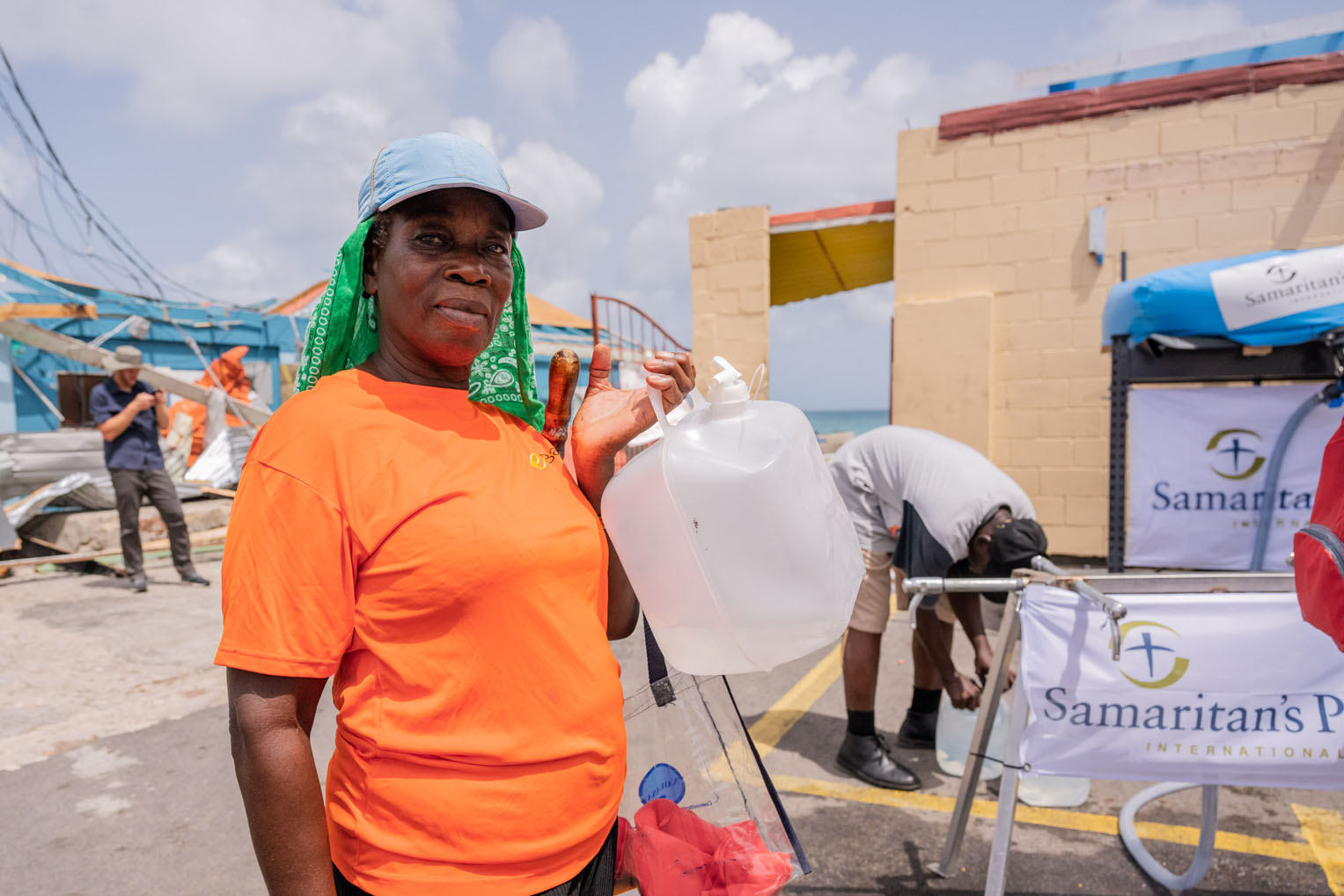 Lucy Clement has grateful for clean drinking water from our filtration system and for God's protection sparing her and her family.