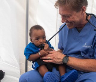 Our Emergency Field Hospital is providing medical care to hundreds of Carriacou residents.