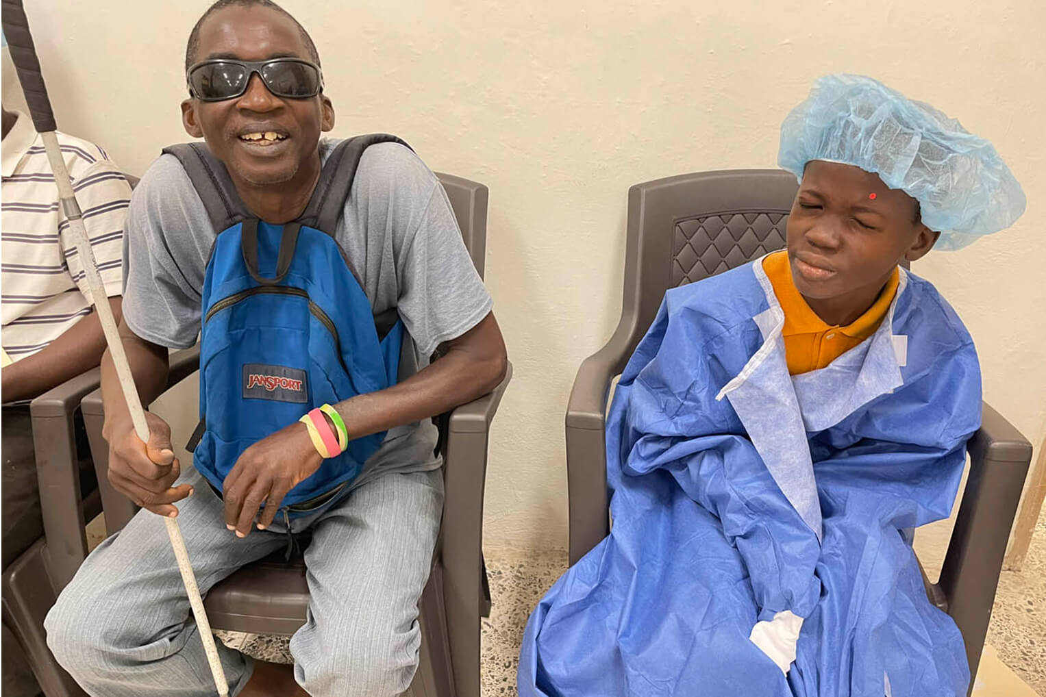 The cataract patients experience great joy at the restoration of their eyesight.