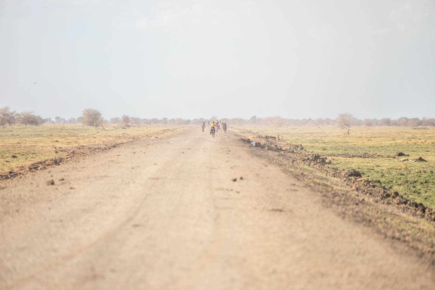 Each week they come to six days of classes and return home, walking hours along the roads.