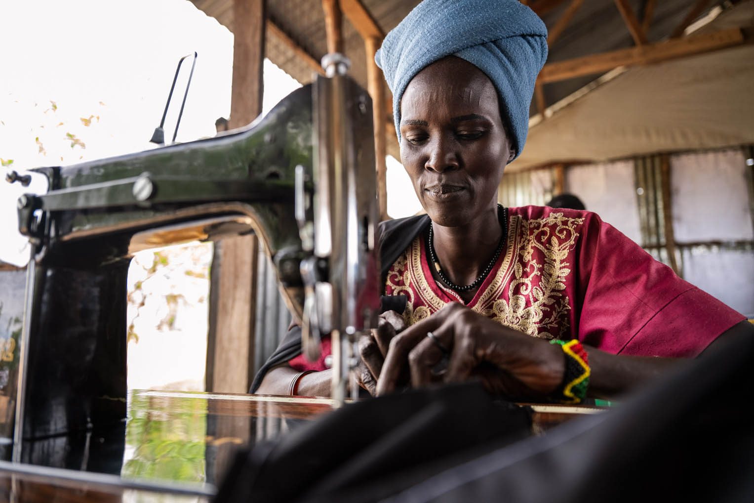 Mary says the long walks give her time to think--about sewing, the future, her children, and her growing understanding of God's goodness.