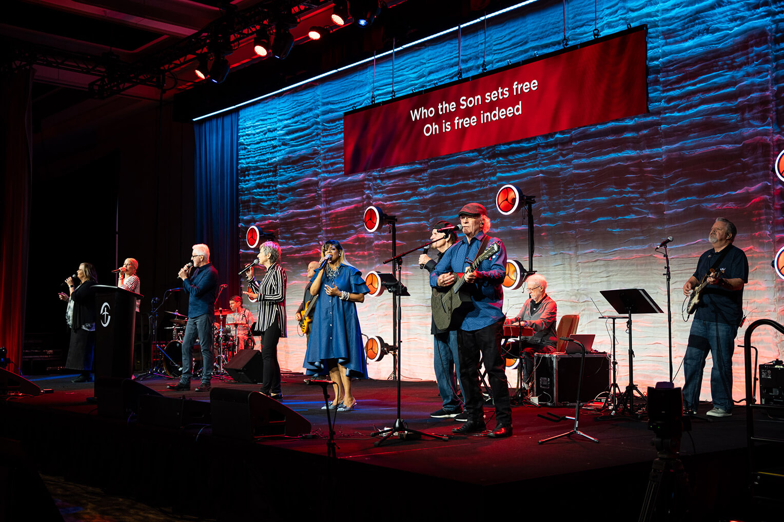 The Tommy Coomes Band led worship over the weekend.