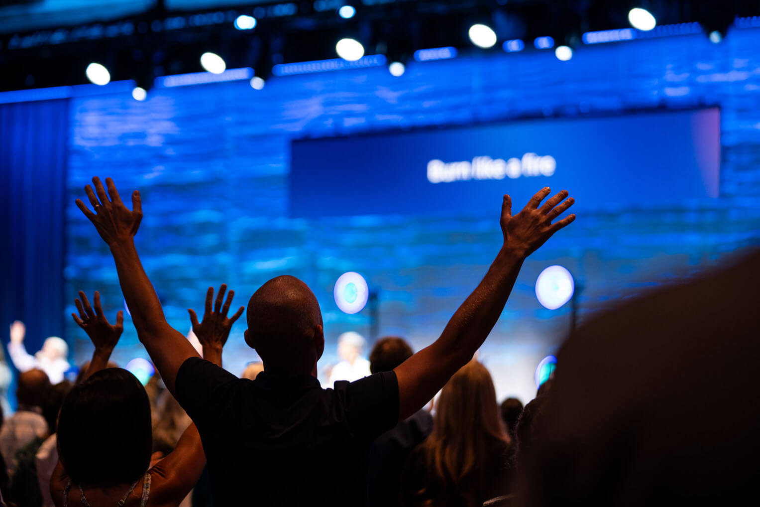 Praise and worship started and ended each day at the conference.