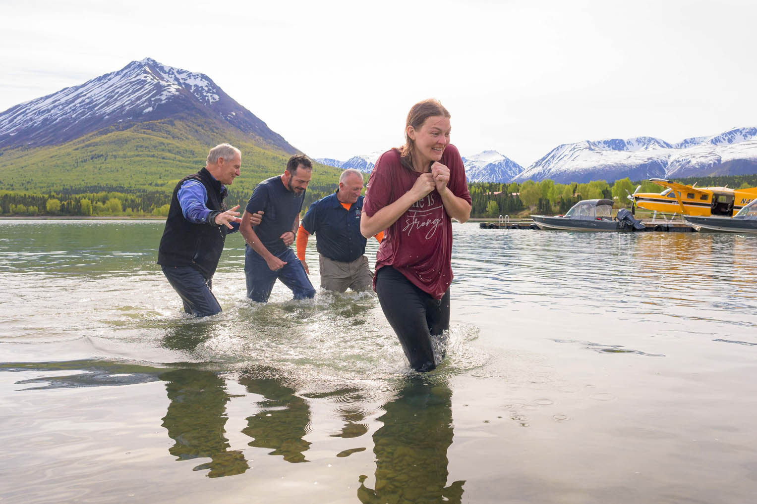 Navy Seaman David Boggs and his wife, Nicole, receive Jesus Christ as Lord and Savior in Alaska.