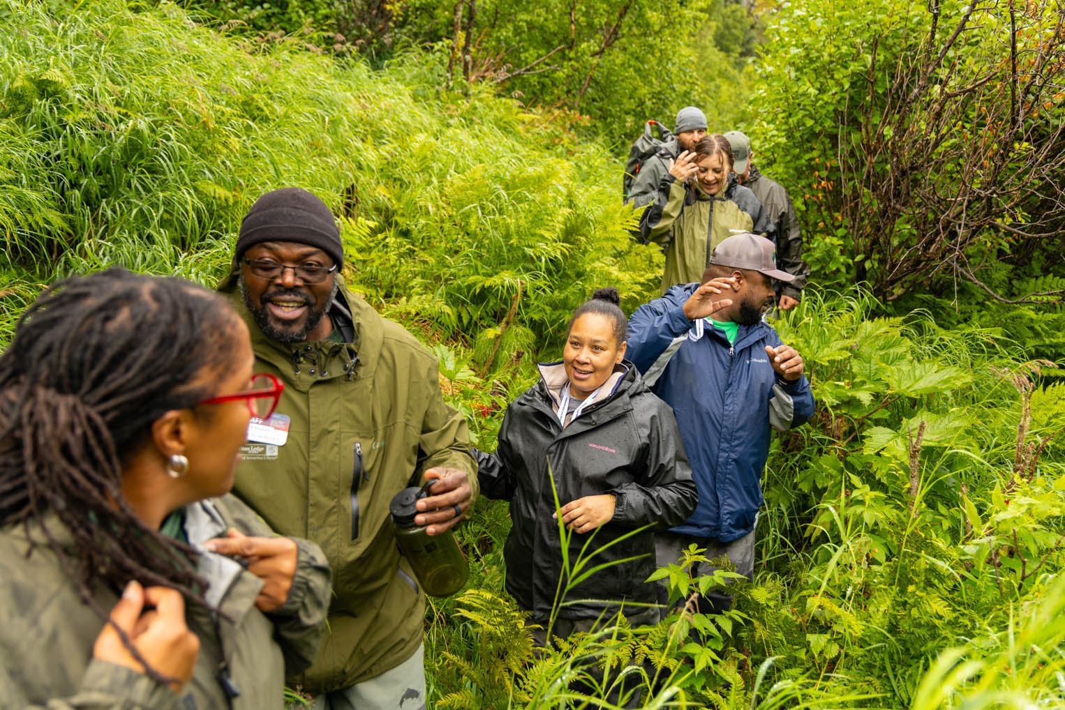 Chaplains and couples spent mornings and afternoons together exploring the wilderness area surrounding Samaritan Lodge Alaska.