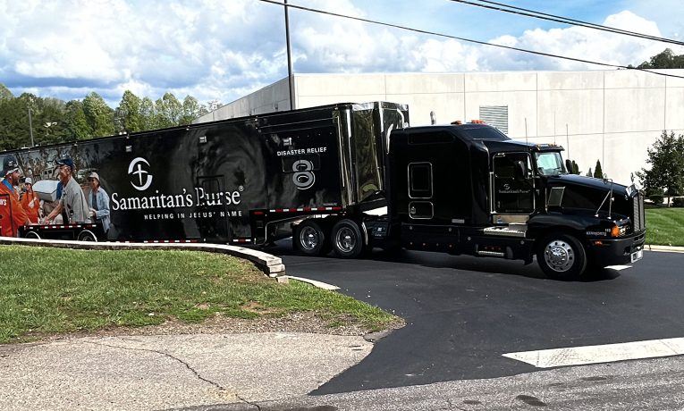 Our Disaster Relief Unit departs North Wilkesboro, North Carolina, headed south to respond to Hurricane Helene.