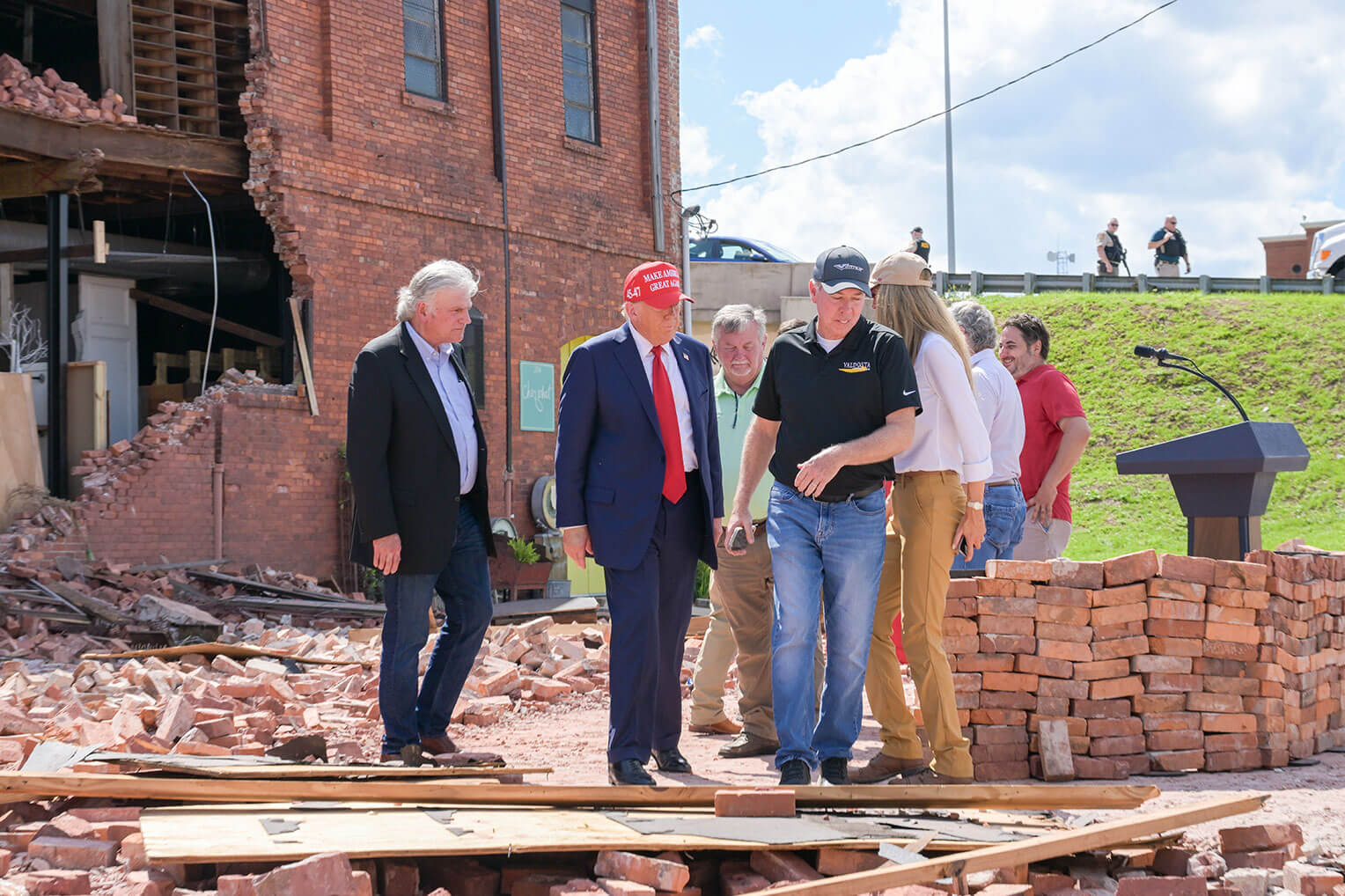 President Trump and Franklin Graham were in Valdosta, Georgia today and saw the devastation caused by Hurricane Helene.