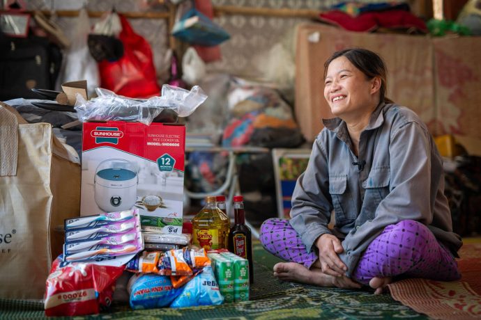 Trong's fear and sadness after Typhoon Yagi was traded for joy and gratitude when she received crucial supplies from Samaritan's Purse. 