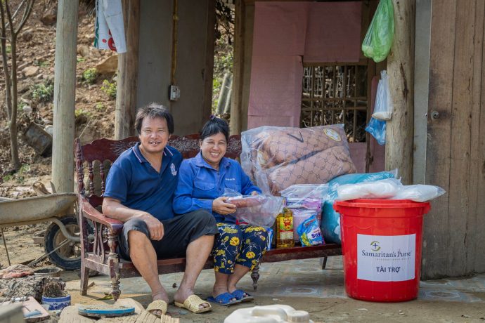 With the aid provided by Samaritan's Purse, Hue and her husband can now begin to rebuild their lives. 