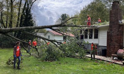 Samaritan’s Purse helped deal with the tree on the Parliers’ home.