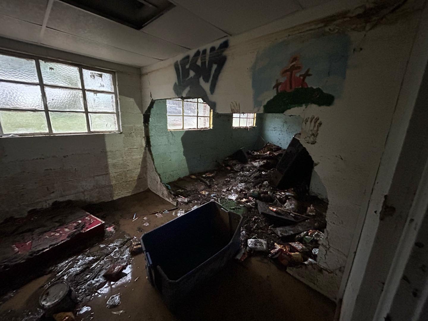 Hurricane Helene left First Baptist Damascus, Virginia, a flooded mess. The church's months worth of shoebox gift items were ruined.