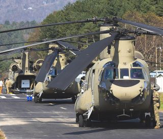 Chinooks prepare to bring relief in western North Carolina and eastern Tennessee.