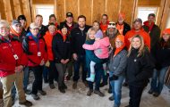 Vice President-Elect JD Vance gathers with volunteers and chaplains.