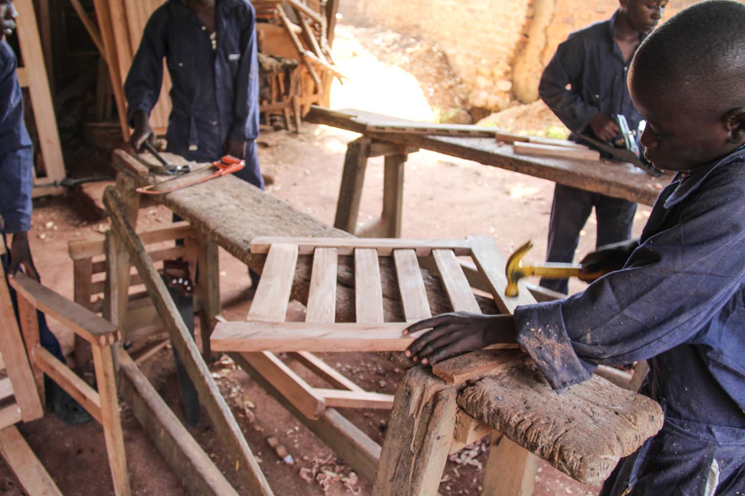 Carpentry is a way for young people to rebuild their lives and look toward the future.