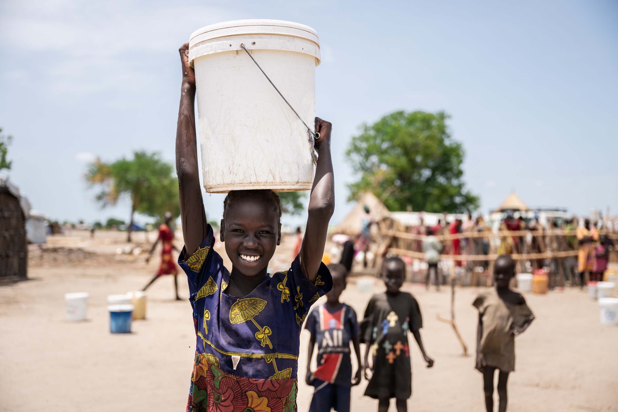 Clean water wells are a blessing from the Lord for displaced and struggling people.