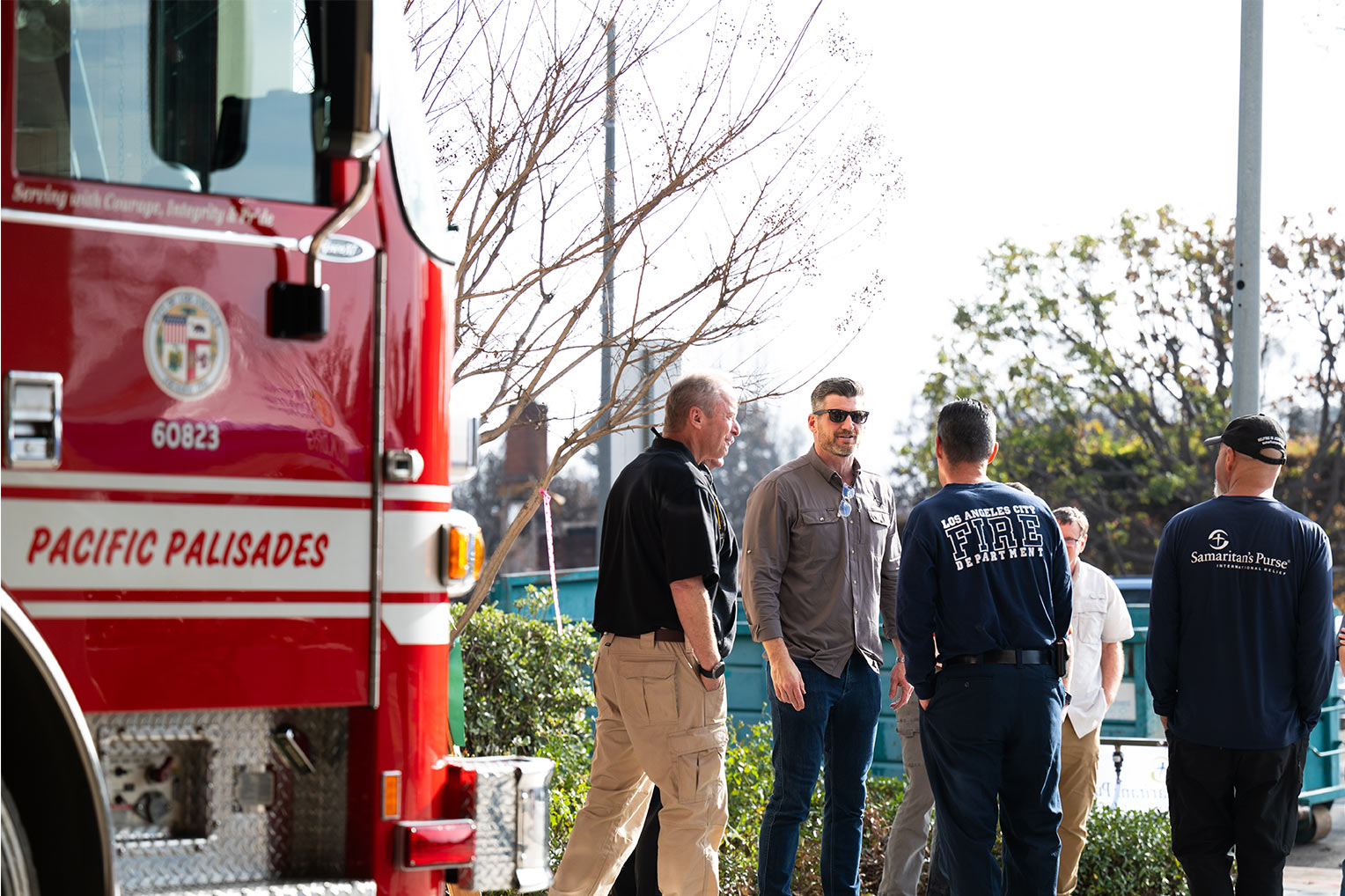 Firefighters in Pacific Palisades recounted the weary weeks of battling the deadly blaze.