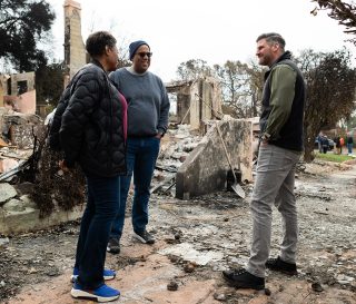 Joe and Lerna Ford share their story with Samaritan's Purse COO Edward Graham.