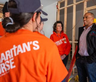 Scott Turner, Secretary of the U.S. Department of Housing and Urban Development, joined Samaritan’s Purse staff and volunteers to see our work in North Carolina.