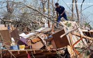 Residents are reeling in the wake of violent storms that spawned tornadoes and sparked fires.