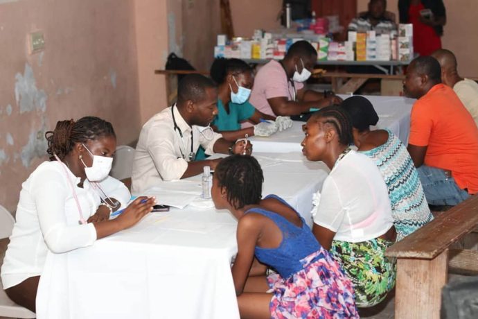 A medical clinic in Haiti