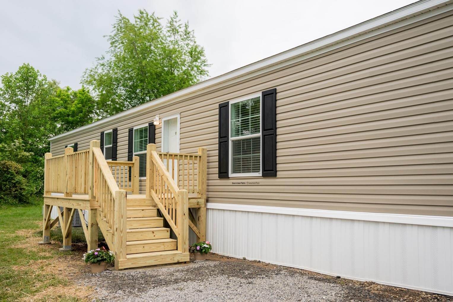 The Gomez mobile home is just the first of hundreds that will be provided to hard-hit families recovering after Helene.