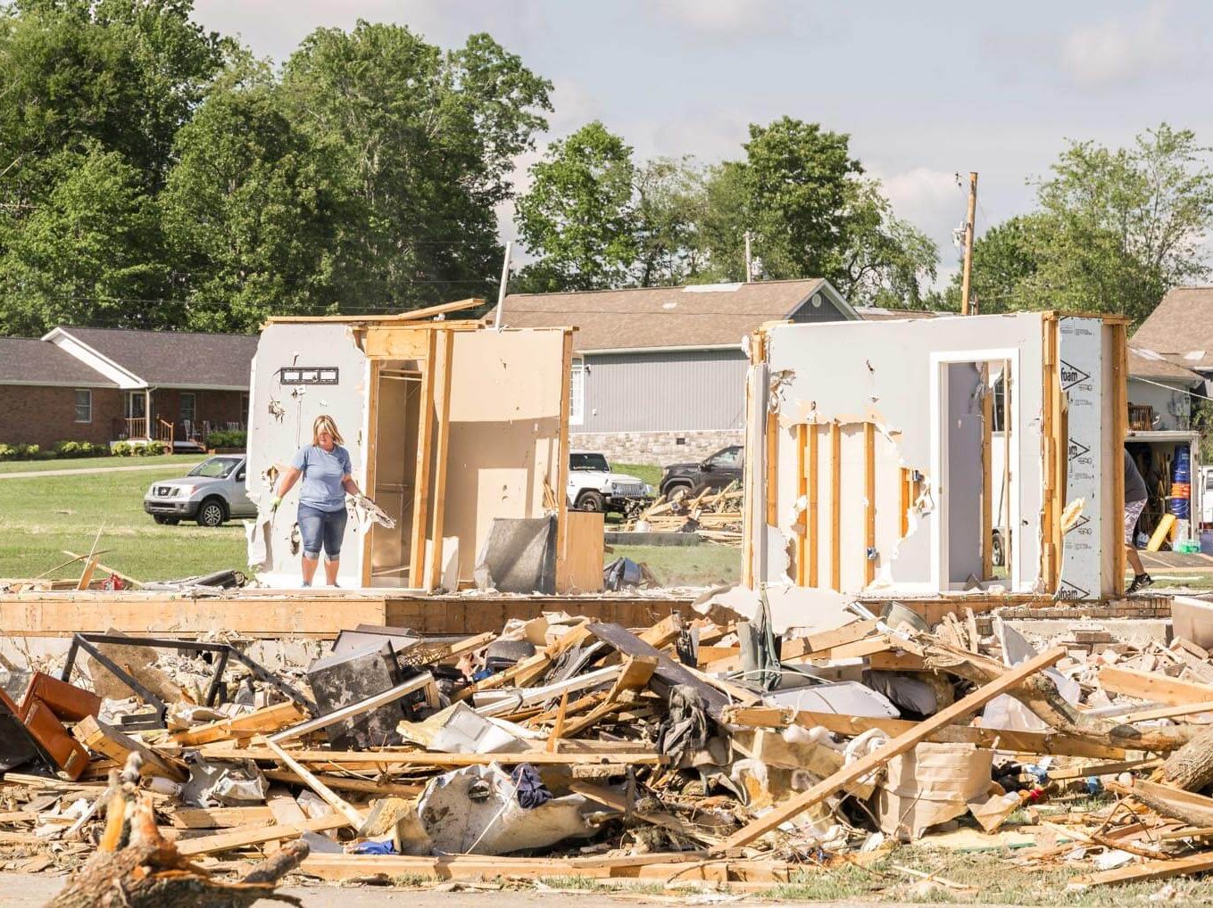 Homeowners are picking up the pieces after an EF3 tornado hit London.